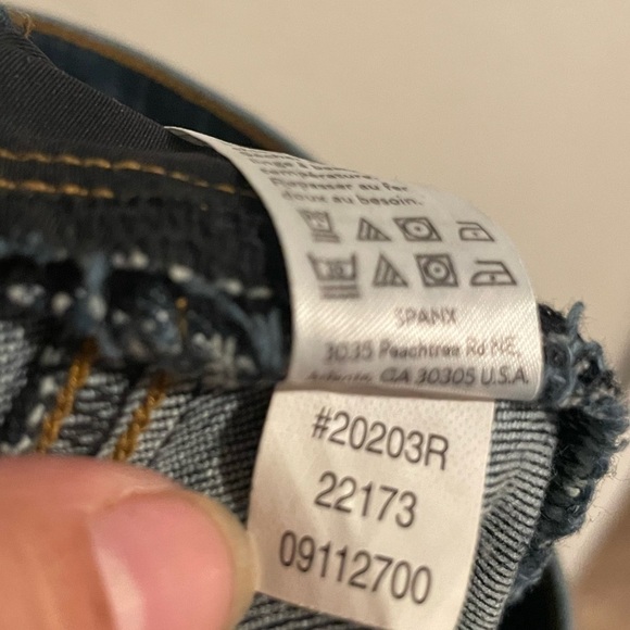 Spanx Distressed Ankle Skinny Jeans Medium Wash Size XL - Picture 7 of 7